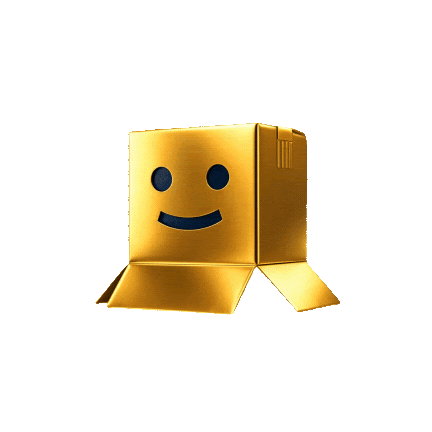 Boardy Pro gold box mascot
